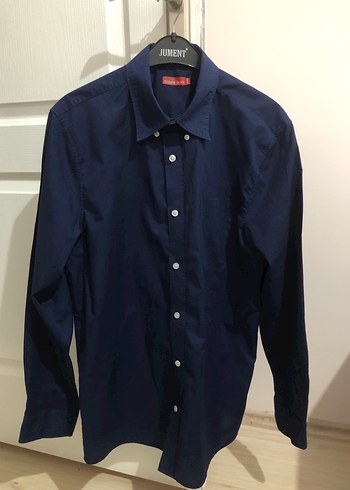 Lacivert Regular Fit Erkek Ofis Gömleği - Görsel 2