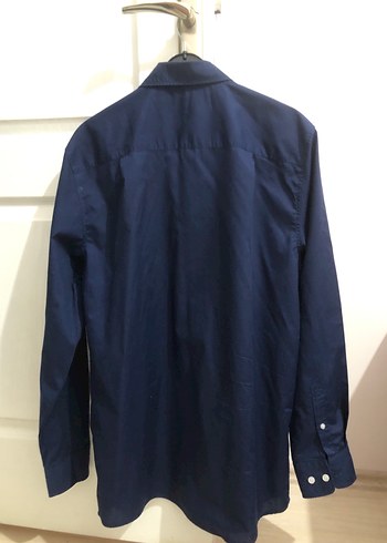 Lacivert Regular Fit Erkek Ofis Gömleği - Görsel 6