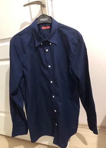 Lacivert Regular Fit Erkek Ofis Gömleği - Görsel 5