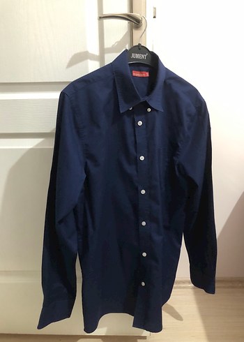 Lacivert Regular Fit Erkek Ofis Gömleği - Görsel 4