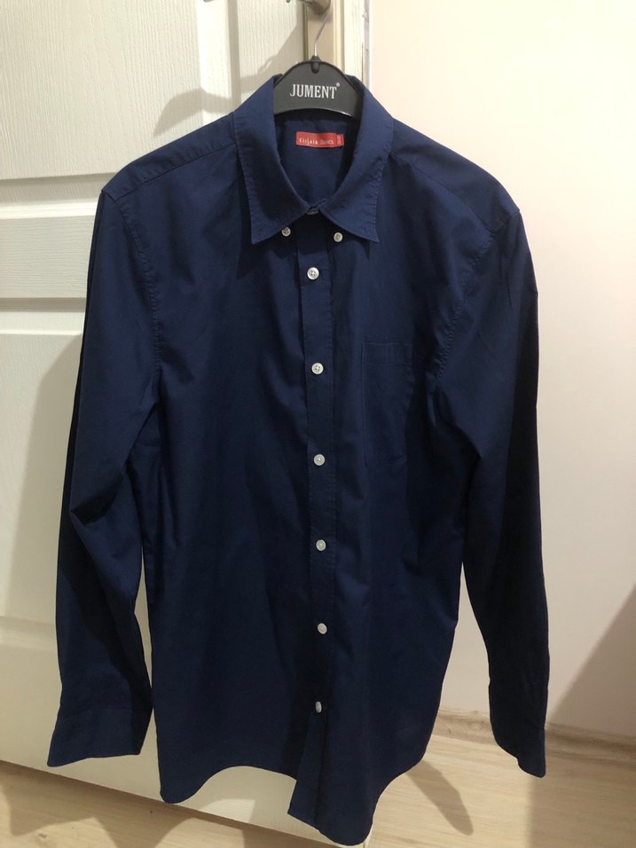 Lacivert Regular Fit Erkek Ofis Gömleği - Görsel 2