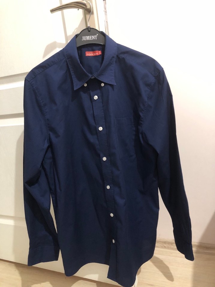 Lacivert Regular Fit Erkek Ofis Gömleği - Görsel 5