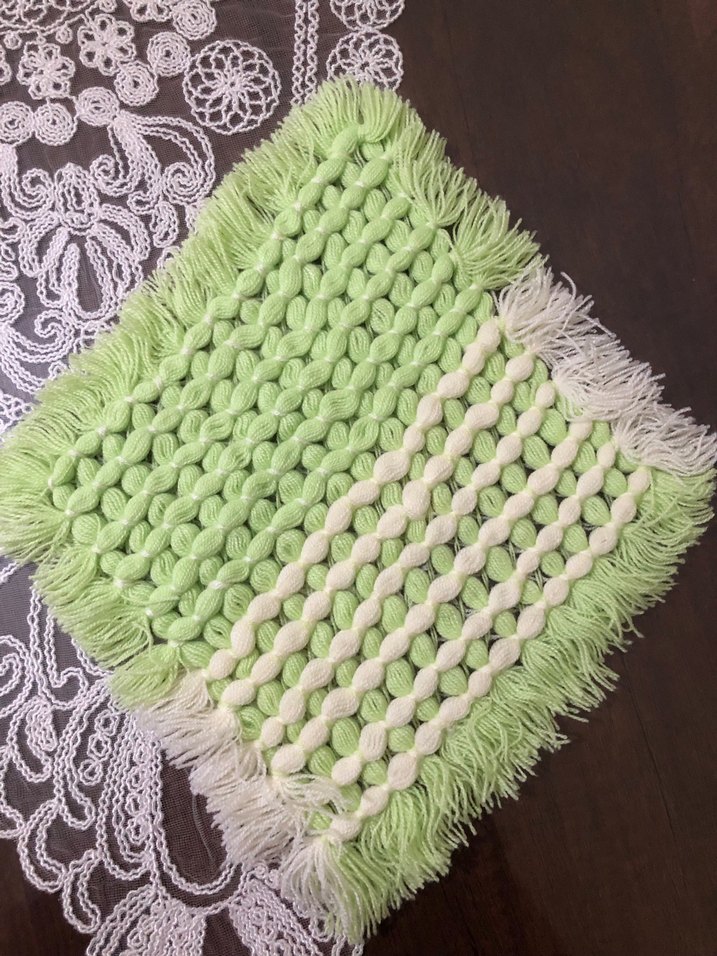 Renkli El Örgüsü Banyo Lifleri - Görsel 2