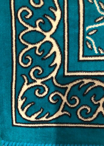 Turkuaz Kadife seccade - Görsel 2