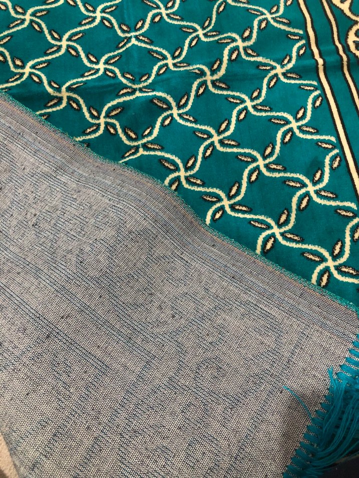 Turkuaz Kadife seccade - Görsel 4