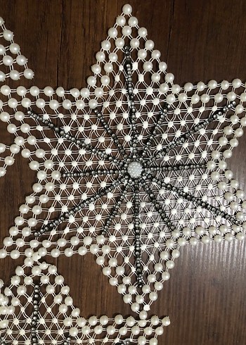 Yıldız Desenli Geleneksel El İşi Örtü - Görsel 4