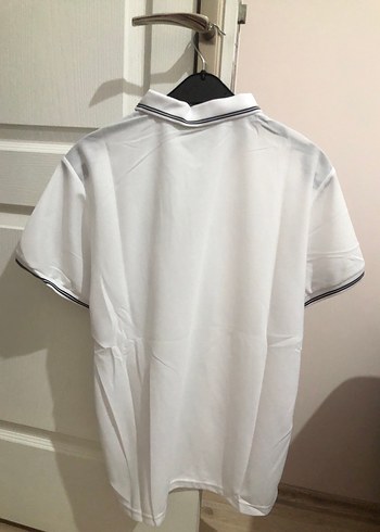 Erkek Beyaz Kısa Kollu Polo Tişört - Görsel 6