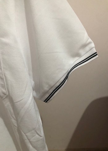 Erkek Beyaz Kısa Kollu Polo Tişört - Görsel 4