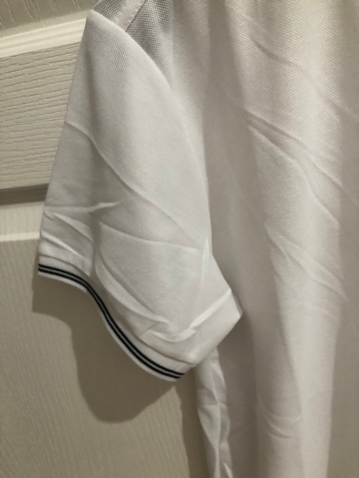 Erkek Beyaz Kısa Kollu Polo Tişört - Görsel 5