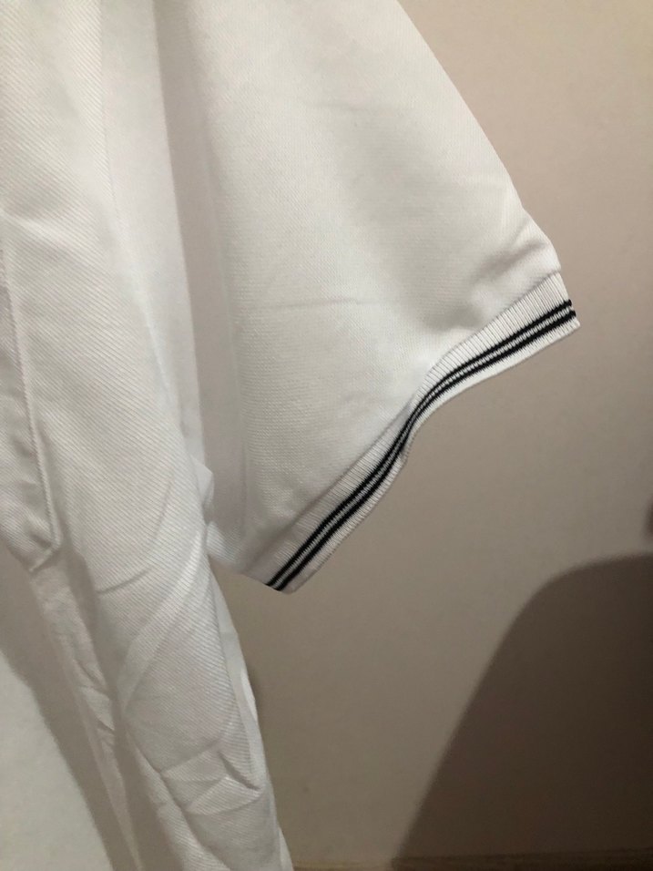 Erkek Beyaz Kısa Kollu Polo Tişört - Görsel 4