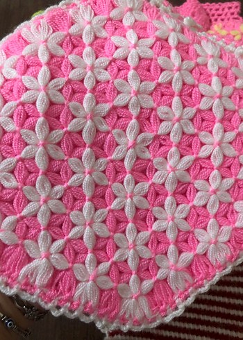 Renkli El Örgüsü Banyo Lifleri - Görsel 6