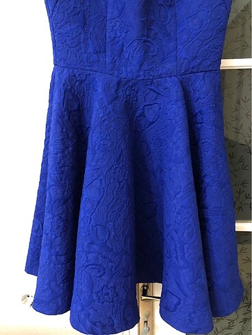 SAKS MAVİSİ ABİYE KISA ELBİSE - Görsel 9