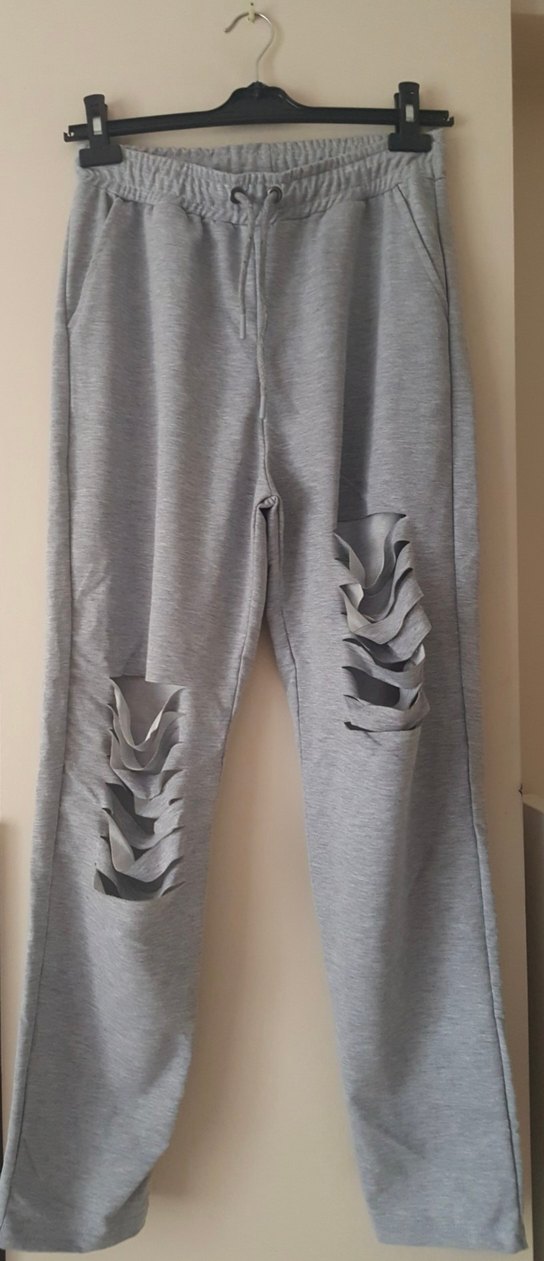 Gri Salaş Kesim Kadın Eşofman Altı - Görsel 2