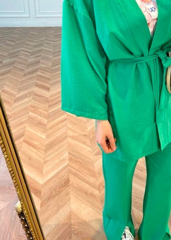 universal Beden yeşil Renk Yeşil Kimono Takım