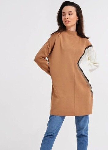 Metal püsküllü tunik 