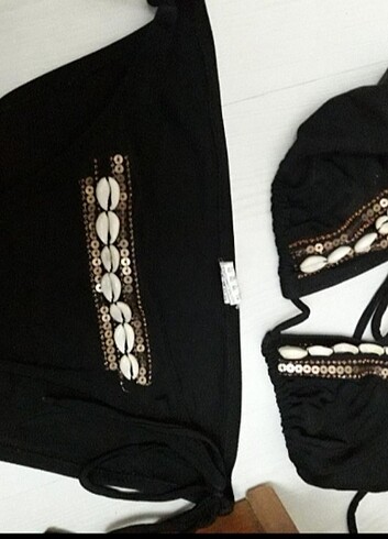 42 Beden Siyah bikini 