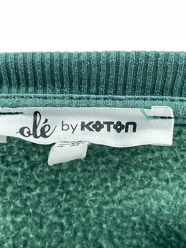 xs Beden yeşil Renk Koton Sweatshirt %70 İndirimli.