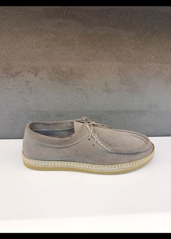 Gri Süet Erkek Espadril Ayakkabı - Görsel 2