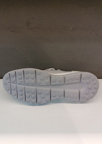 Gri Süet  Triko Bağcıklı Erkek Spor Ayakkabı 41 numara - Görsel 4