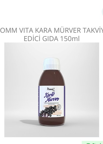 OMMVITA Kara Mürver Takviye Edici Gıda 150ml