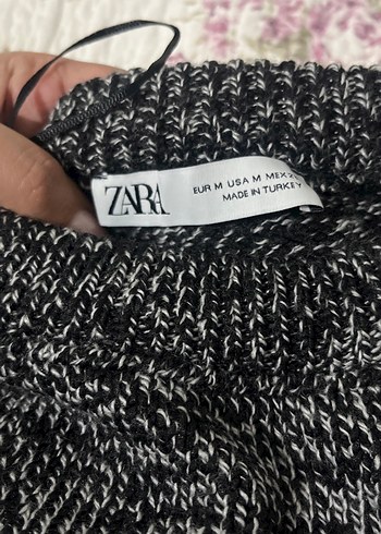 Gri Kadın Örme Süveter - Görsel 2