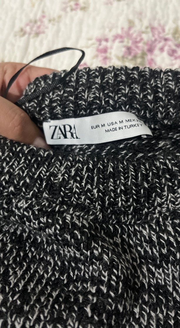 Gri Kadın Örme Süveter - Görsel 2