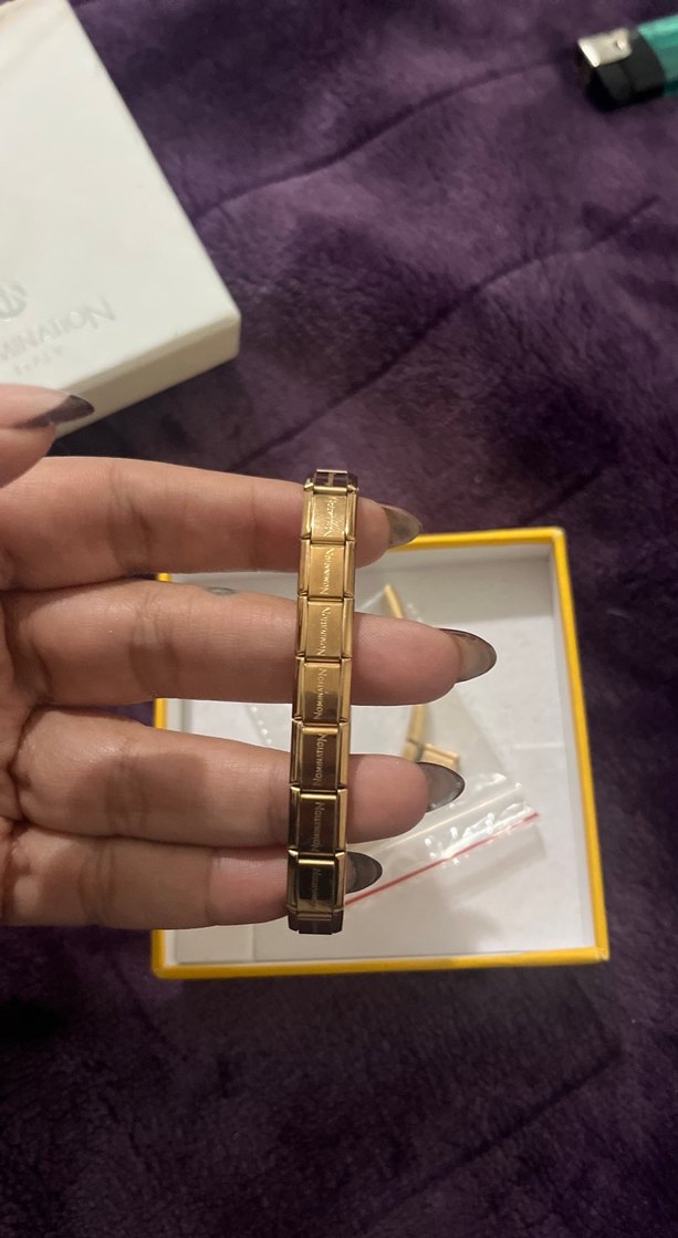 NOMINATION ITALY bileklik. Eklemeleri de mevcut. - Görsel 3