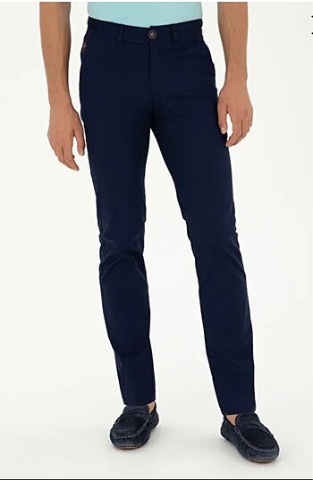 U.S. Polo Assn. Slim Fit Lacivert Pantolon