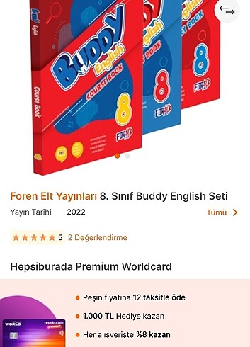 8 ci sınıf Buddy English rezerve edildi 