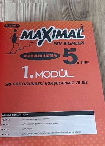 MAXSIMAL 5 Cİ SINIF FEN BİLİMLERİ MODÜLER SET