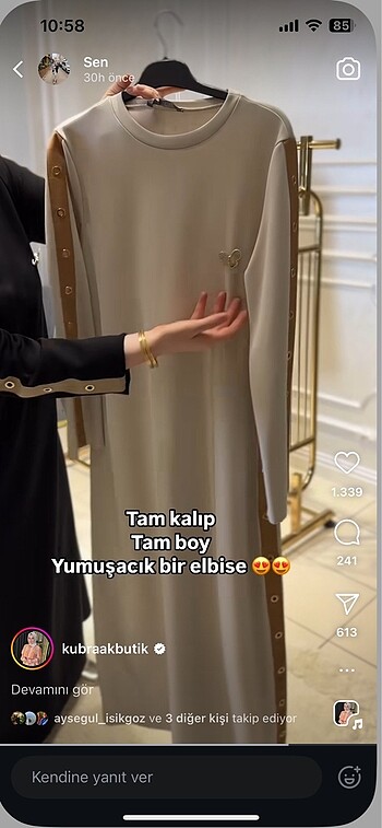 38 Beden ten rengi Renk Uzun elbise