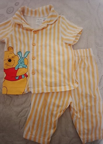 0-3 Ay Beden Kız bebek pijama takımı 