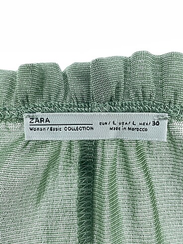 l Beden yeşil Renk Zara Bluz %70 İndirimli.