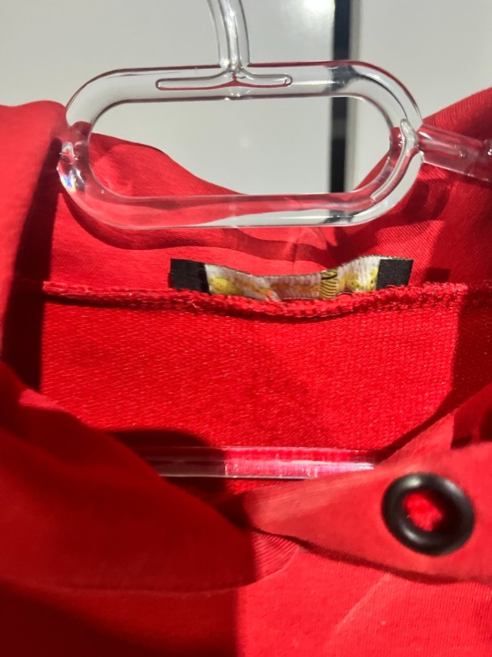 Düğmeli Kırmızı Kadın Sweatshirt - Görsel 4