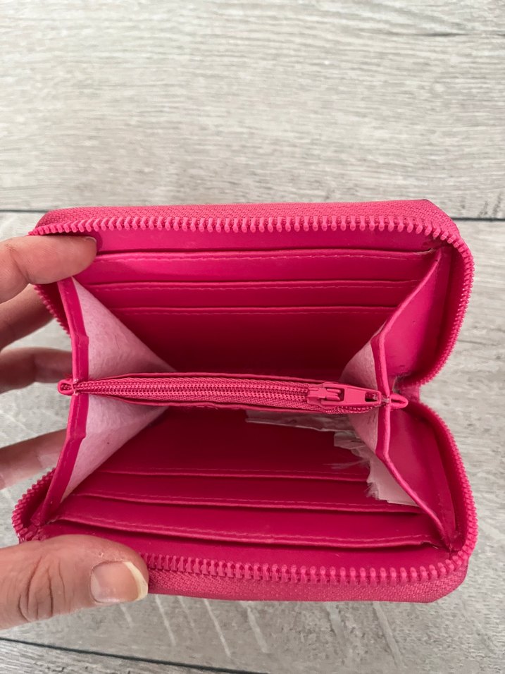 Pembe Deri Fermuarlı Kadın Cüzdan - Görsel 3