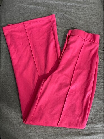Bershka pembe kumaş pantolon