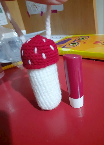 Mantar şeklinde lipgloss için çanta charmı - Görsel 5