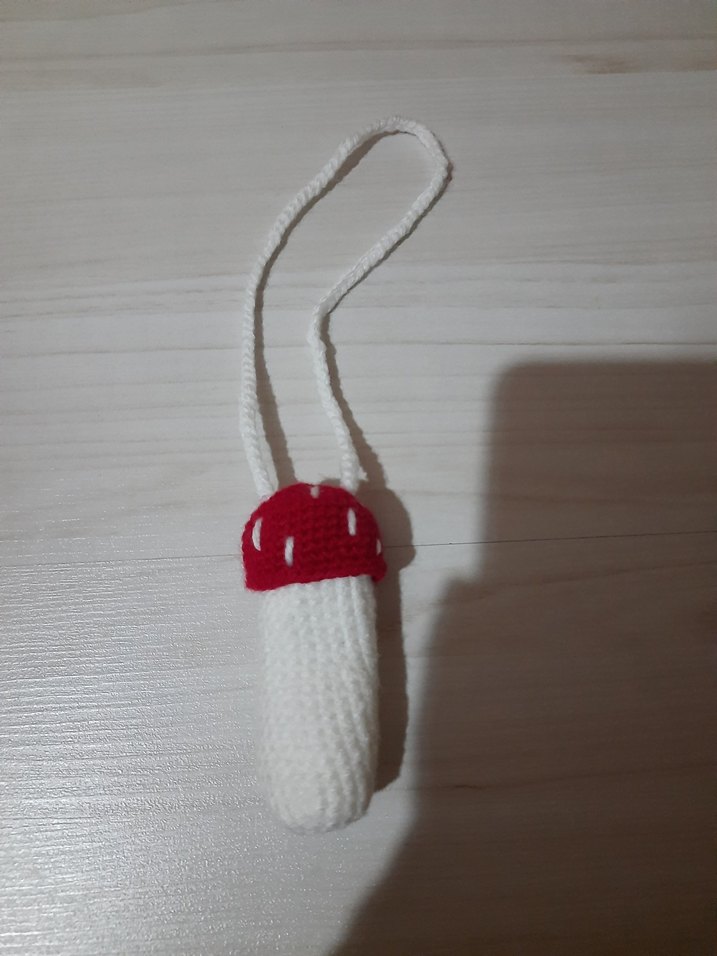 Mantar şeklinde lipgloss için çanta charmı - Görsel 3