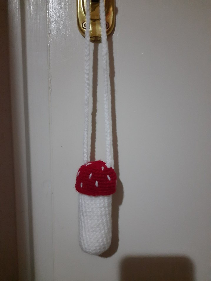 Mantar şeklinde lipgloss için çanta charmı - Görsel 4