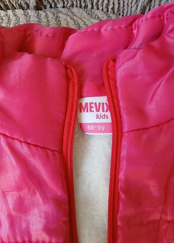 Kız Çocuk Pembe Fermuarlı Yelek - Görsel 3