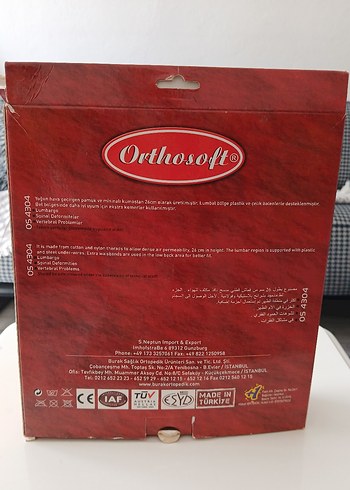 Orthosoft 26 cm Bel Korsesi - Lumbostad - Görsel 2