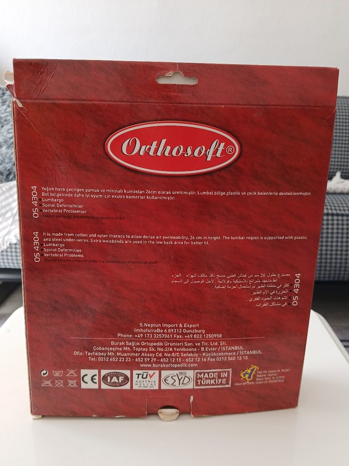 Orthosoft 26 cm Bel Korsesi - Lumbostad - Görsel 2