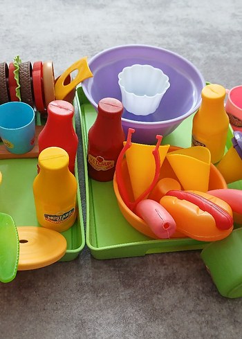 Renkli Plastik Oyuncak Mutfak Seti - Görsel 2