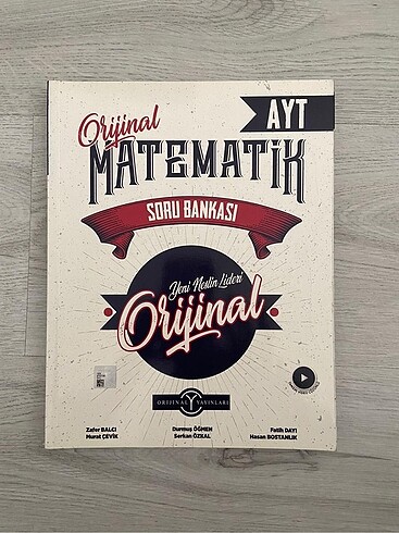 tyt ayt soru bankası orijinal yayınları matematik