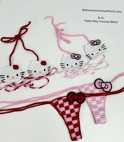 Zara hello kitty bikini orgu crochet