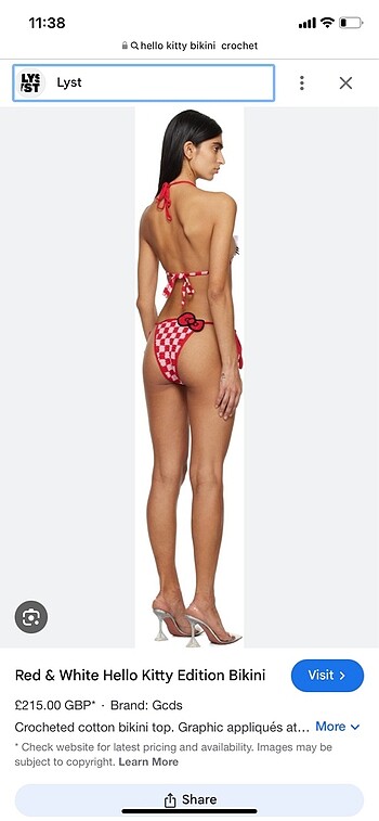Hello Kitty hello kitty bikini crochet orgu