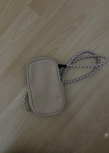 Bej Deri Kadın Çapraz Çanta - Görsel 2