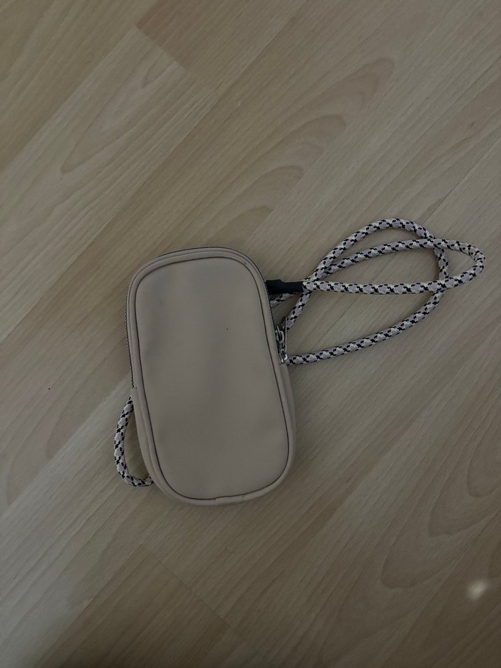 Bej Deri Kadın Çapraz Çanta - Görsel 2