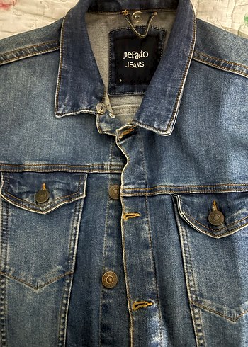 DeFacto erkek Mavi Denim Ceket - Görsel 2