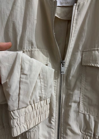 Bej Düğmeli Kadın Ceket - Görsel 3